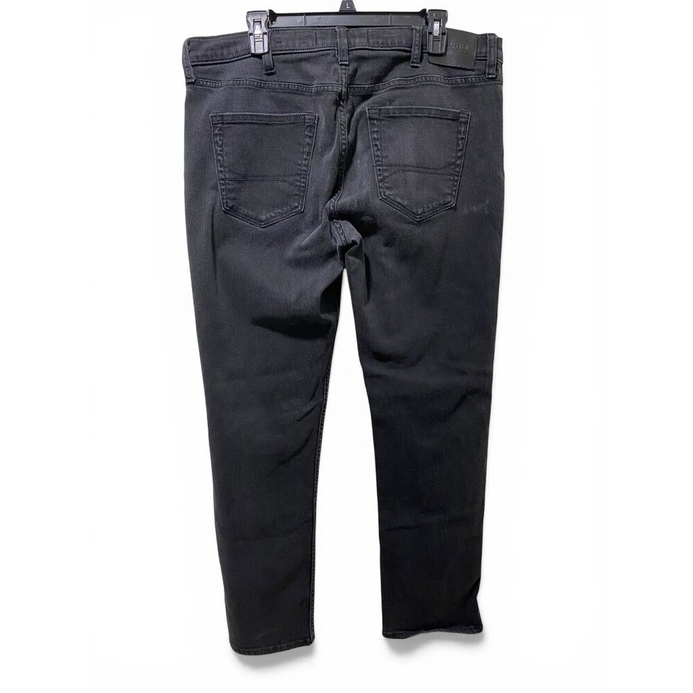 Hollister Slim Straight Mens Black Jeans Size W36 L32 Advanced Stretch - Picture 2 of 8